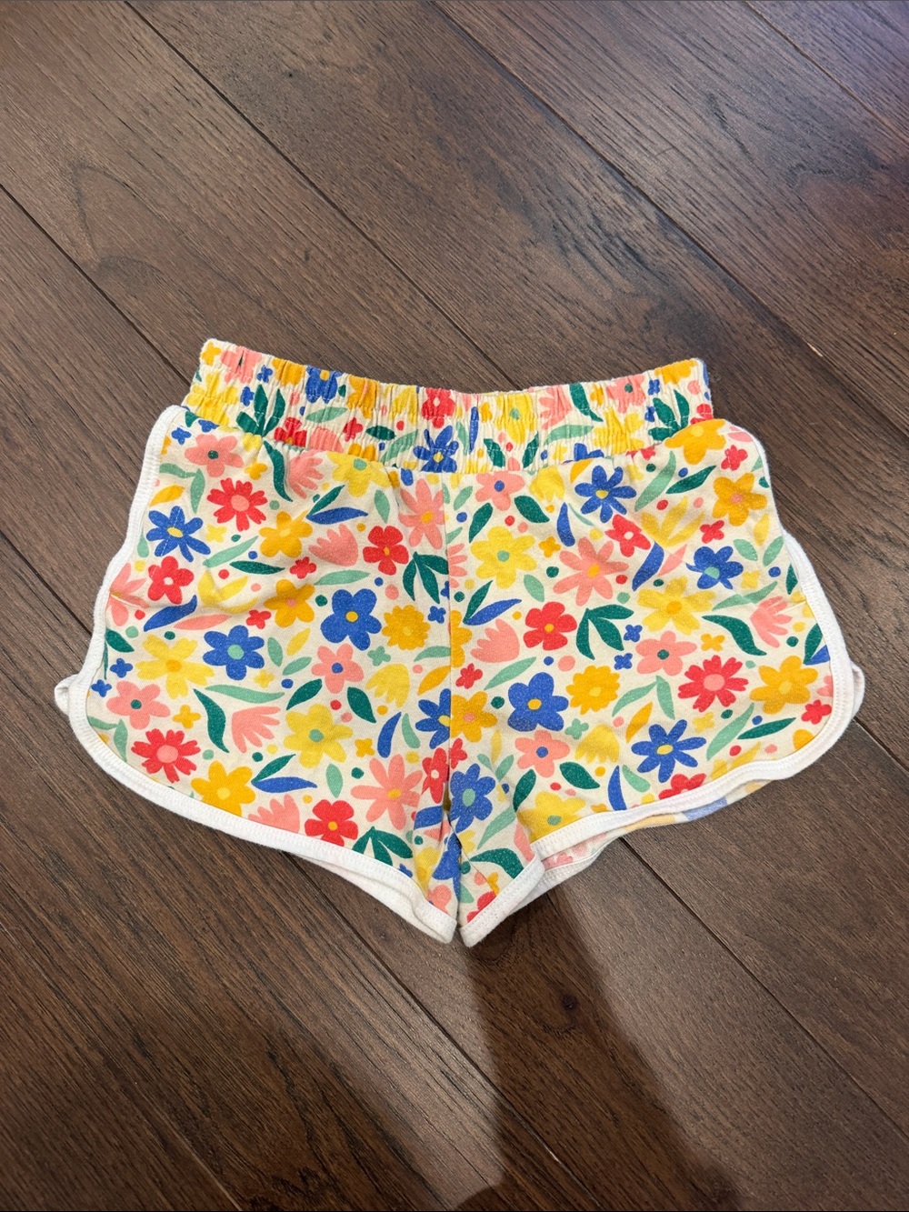 Wonder Nation Floral Elastic-Waist Kids Shorts - Size 8 - C72-060